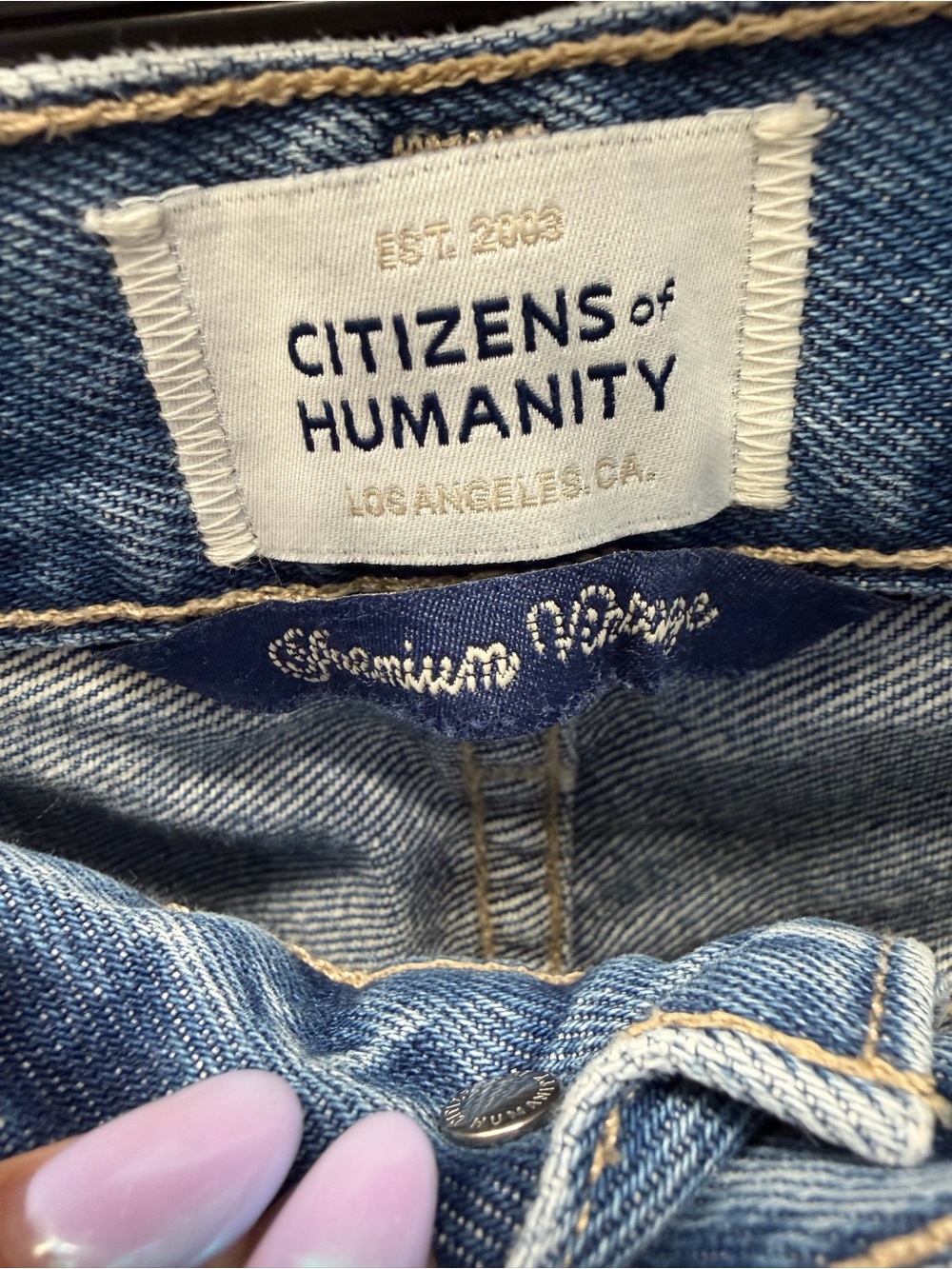 Citizens of Humanity Gaucho Jeans Women’s Size 24 Medium Wash Button Fly Denim - Picture 4 of 7